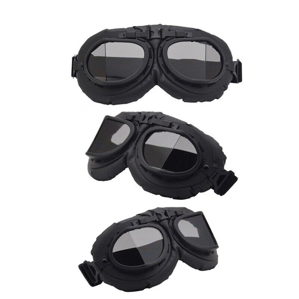 Vintage Pilot Motorcycle Racing Goggles Aviator Retro ATV UTV Dirt Bike Eyewear