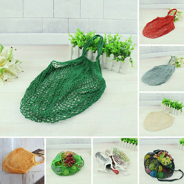 Mesh Net Turtle Bag String Shopping Bag Reusable Fruit Storage Handbag Totes AU