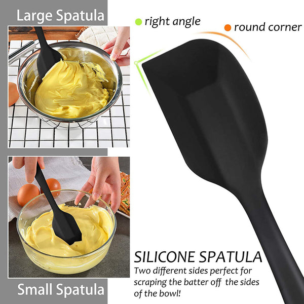 Up To 2x Silicone Spatula Non-stick Cream Spatula Cake Spatula Butter Scraper AU
