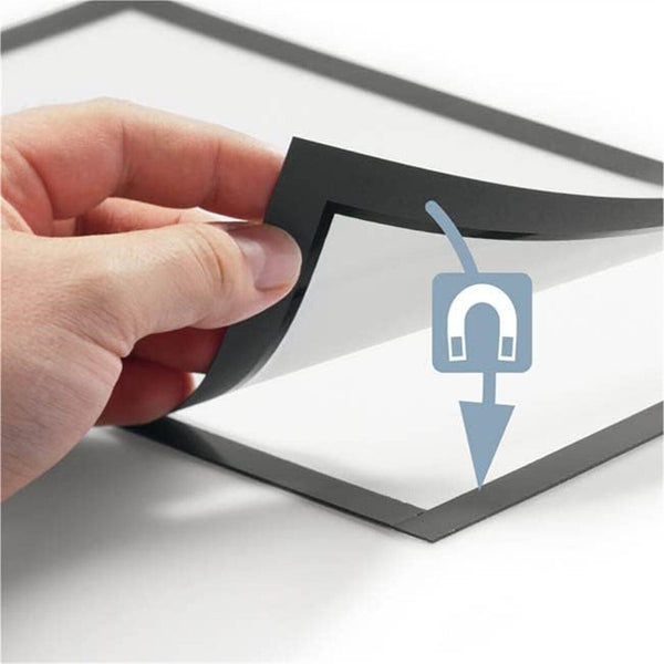 Sign Holder Display Poster Self Adhesive Magnetic A4 Wall Windows Door