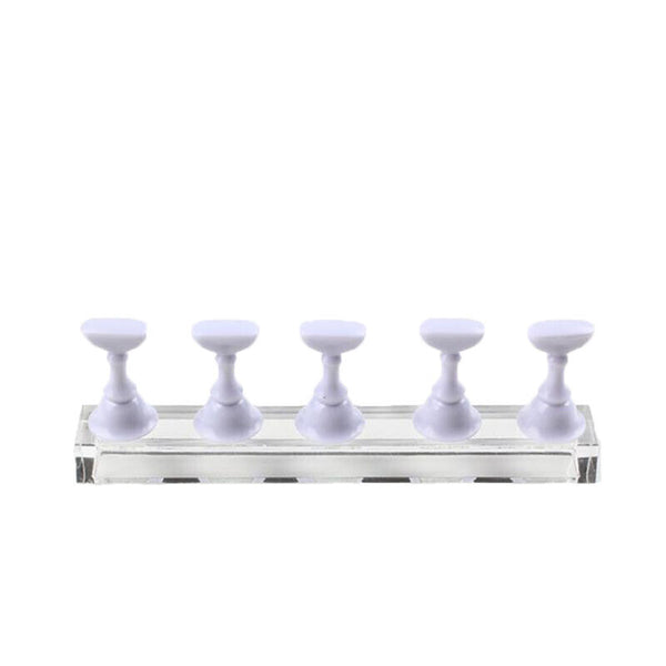 1 Set Acrylic Nail Art Practice Display Stand Magnetic Nail Art Tips Holders AU