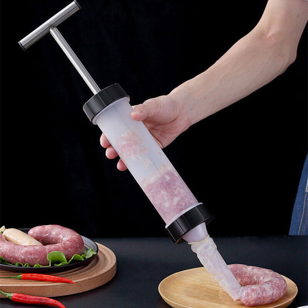 Sausage Machine Meat Filler Stuffer Salami Maker Funnel Hand Operated AU SELLER