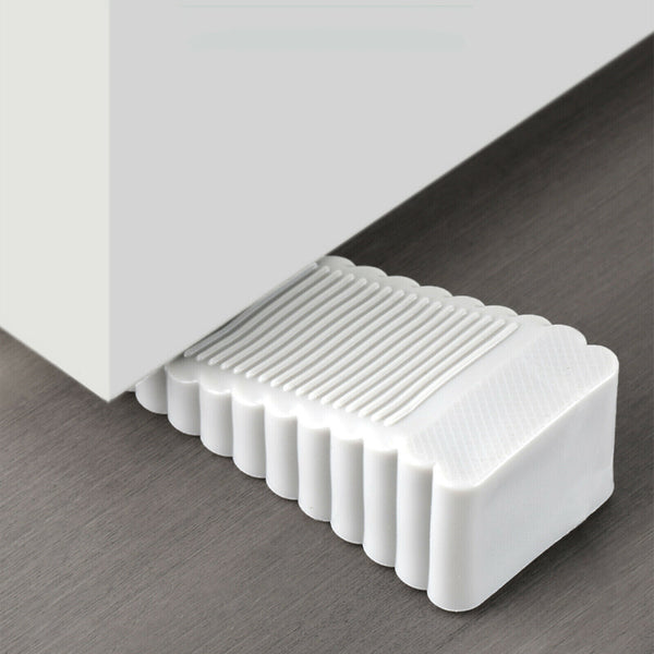 2PCS Thick Rubber Wedge Door Stoppers Floor Carpet Heavy Duty Door Stop White AU