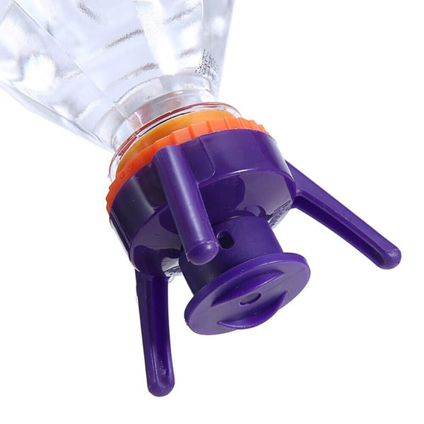 Toss It Bottle Cap Stand Kit Plastic Bottle Holder Shampoo Leakproof Cover
