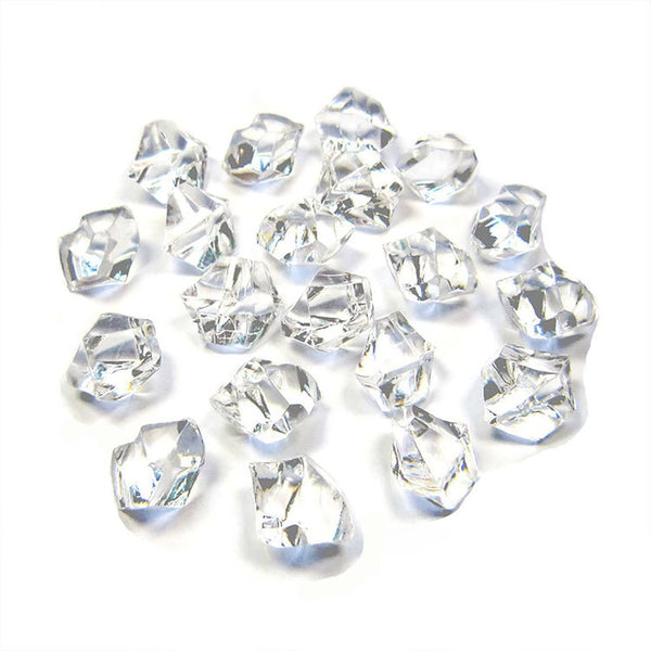 600x Clear Fake Crushed Ice Rocks Ice Cubes Acrylic Vase Fillers Ice Cube Decor
