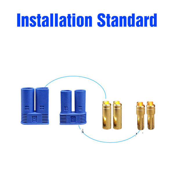 10-30PC EC5 Banana Plug Female Male Gold Connector Socket for AMASS 5mm E-flite