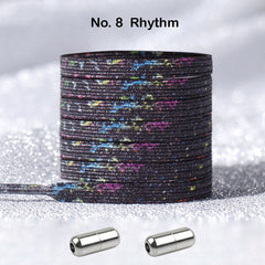 No Tie Rhythm Locked Elastic Shoelace Shoe Lace Lazy Laces Sneakers Sports Kids Adults
