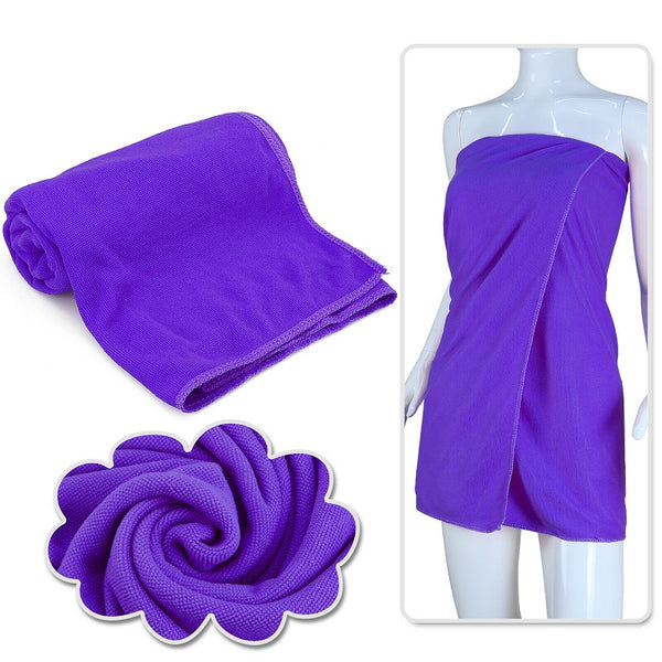 70x140cm Microfiber Bath Beach Towel Gym Sport Footy Travel Yoga Swimming Drying - Lets Party