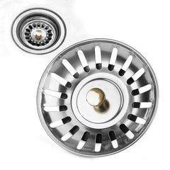 Stainless Steel Kitchen Sink Strainer Waste Plug Filter Drain Stopper AU Stock