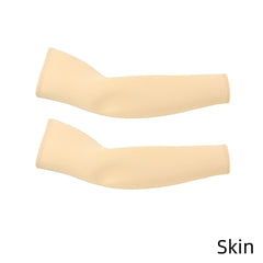 Skin Cooling Sport Arm Stretch Sleeves Sun UV Protection Covers Cycling Golf Unisex