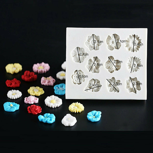 3D Silicone Flower | Fondant Lace Flower | Sugarcraft Cake Decor | Baking Mold