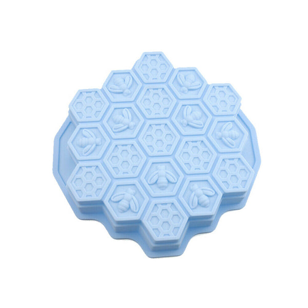 Silicone Bee Honeycomb Cake Mould Chocolate Soap Candle Bakeware Mold - Lets Party