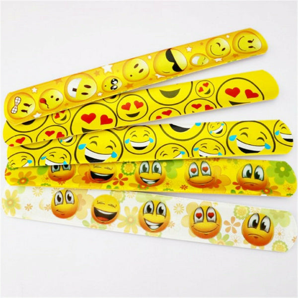 30PCS Mixed Wrist Snap Slap Bands Kids Party Favor Novelty Toys Play band NEW  - Lets Party
