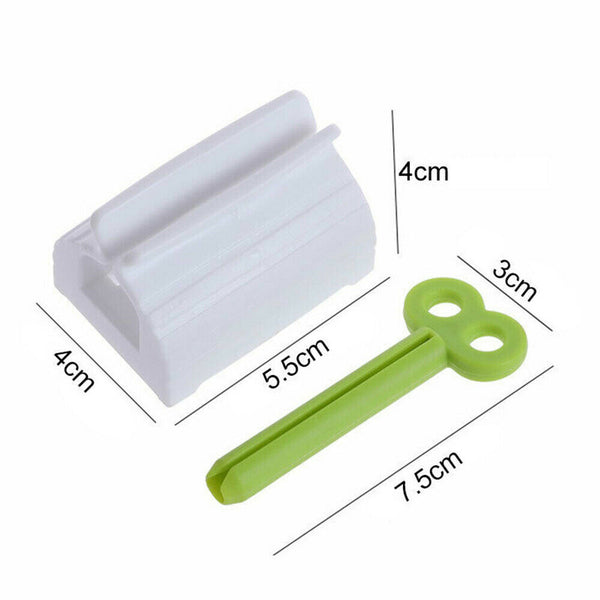 3x Toothpaste Squeezer Bathroom Tube Easy Stand Dispenser Rolling Holder Seat AU - Lets Party