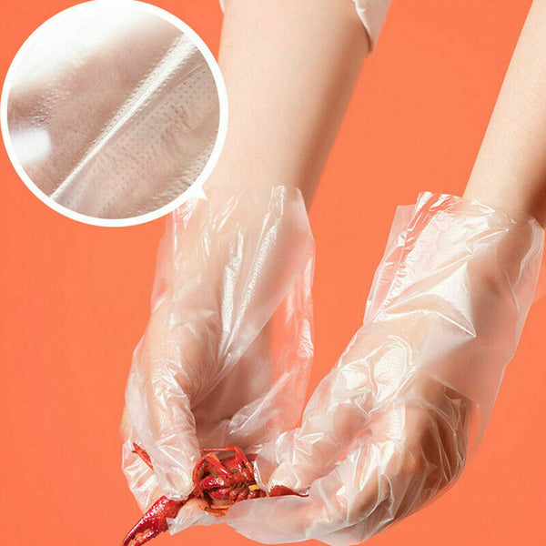 Clear Food Gloves Handling Daily Work Protective Glove - Lets Party
