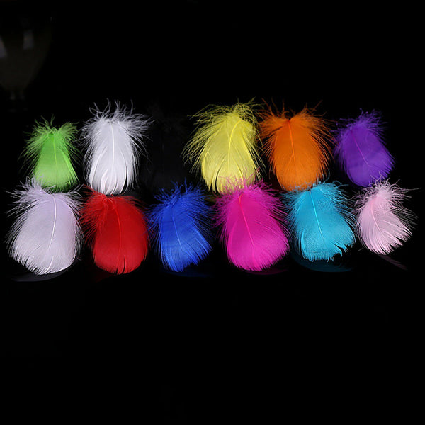 Bulk 100 x Mix Colour Goose Feathers DIY Craft Dream Catcher Wedding Cake 6-12cm