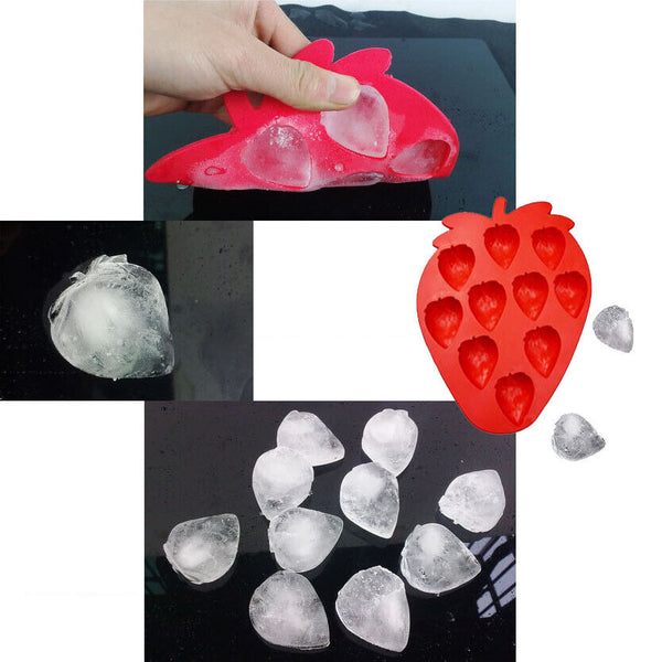 Strawberry Cookies Chocolate Cake Mold Baking Mould Ice Cube Tray Jelly Mold AU