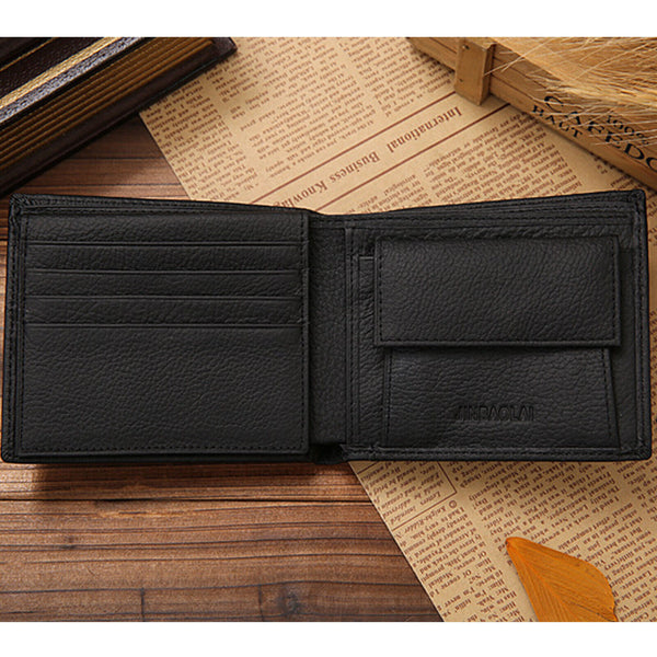 Mens Genuine Leather Wallet Coin Purse Wallet Multiple Card Slots Cowhide New AU