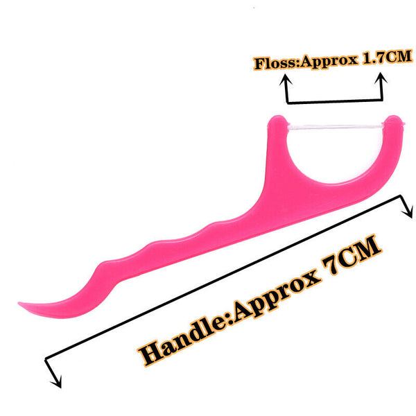 100pcs Floss Picks Dental Teeth Heathy Toothpicks Stick Care Tooth Clean Oral AU