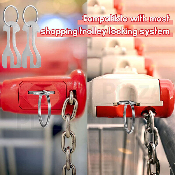 2/4/6x AUSSIE SHOPPING TROLLEY TOKEN MASTER KEY - Lets Party