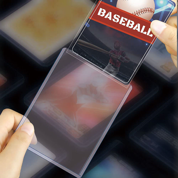 UP 100PCS Top Loader Card Sleeves Clear Trading Card Sleeves Hard Card Protector