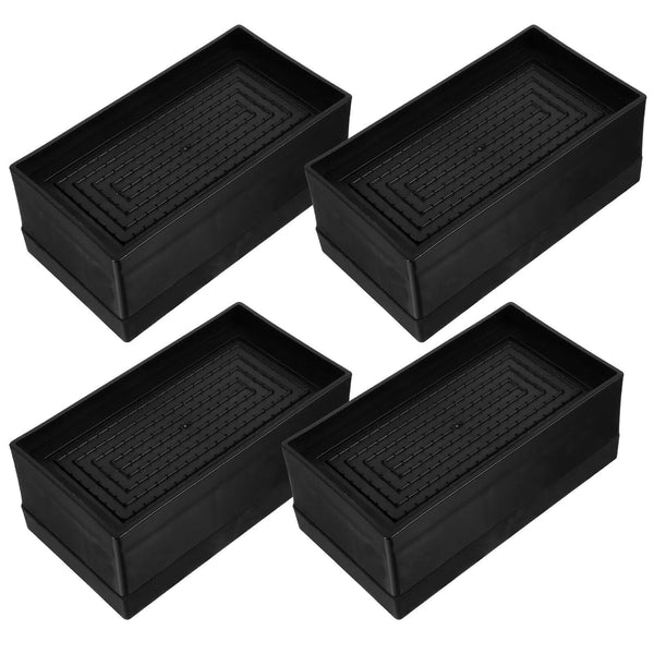 4pcs Heavy Duty L Design Bed Chair Risers Feet Leg Lift Furniture Extra Raisers