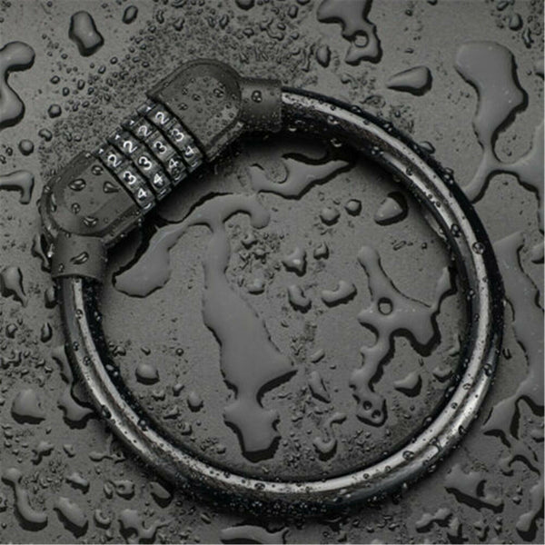 2PCS Bike Bicycle Code Combination Locker 4-Digital Password Pin Security Cable