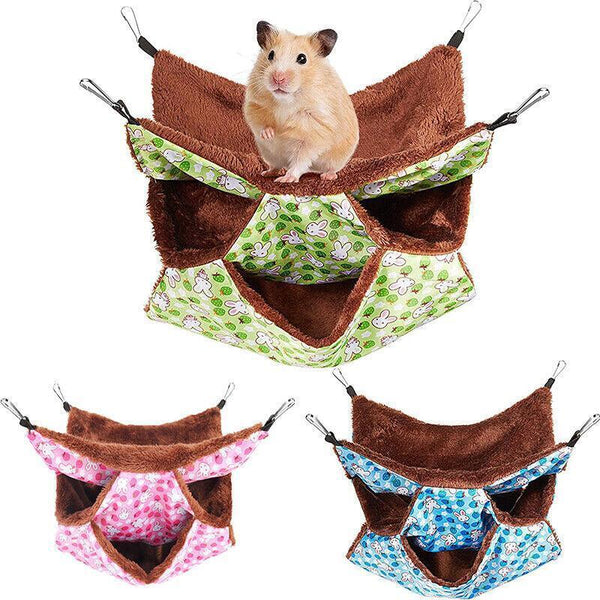 NEW Guinea Pig Rat Hammock Hamster Ferret Hanging Nest Mice Bed Toy Warmer House