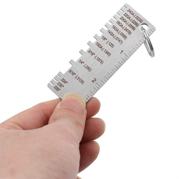 2X Metal Sheet Thickness Gauge Welding Gauge Wire Round Dual Welding Tool New AU