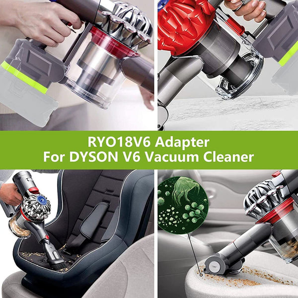 For Ozito Ryobi ONE+ 18V Li-on Battery Adaptor To Dyson V7 V8 V6 Vacuum Adapter - Lets Party