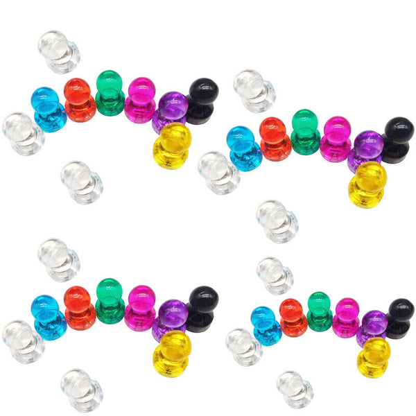 10-40x Magnets Push Pin Thumbtacks Magnets Fridge Whiteboard Magnets Office Home