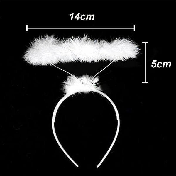 Feather Angel Fairy Wings & Halo Set – Costume Accessory