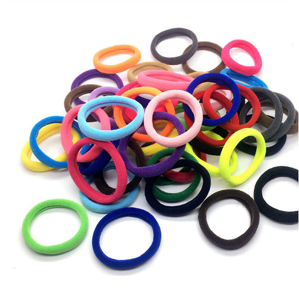 40Pcs Women Girls Hair Band Thick Hairties Rope Elastic Ponytail Holder Bulk Buy