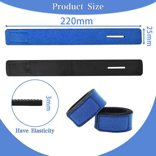 10PCS Fishing Rod Tie Strap Tackle Wrap Band Pole Holder Fastener Fishing Tools