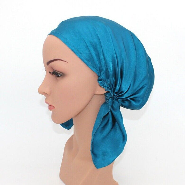 100% Pure Silk Night Cap Soft Sleeping Cap Hair Wrap Bonnet for Hair Care AU