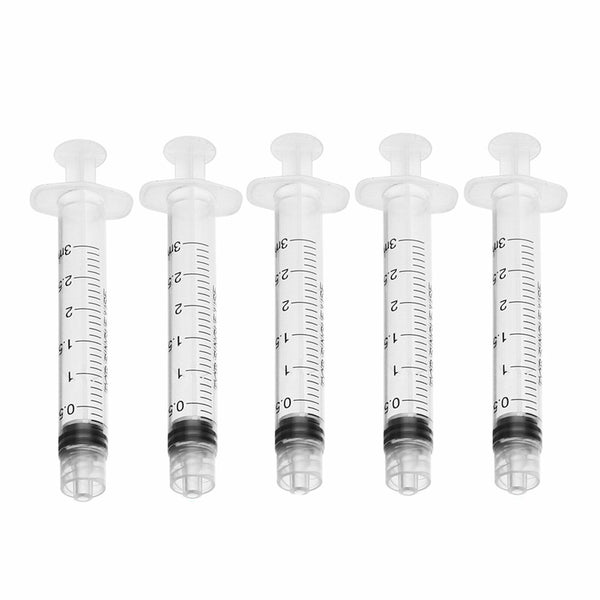 1ml 3ml 5ml 10ml Luer Lock Syringes + 14G-25G Blunt Tip Needles and Caps