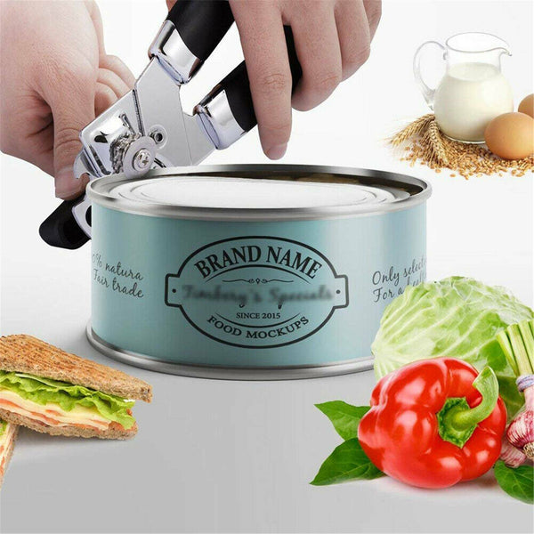 3-in-1 Can & Bottle Opener Classic Stainless Steel Manual Heavy Duty Can Opener