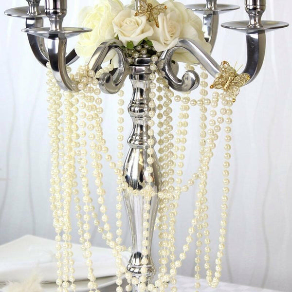 25M 6mm Cream Pearl Beads String Garland DIY Wedding Party Jewellery Decoration