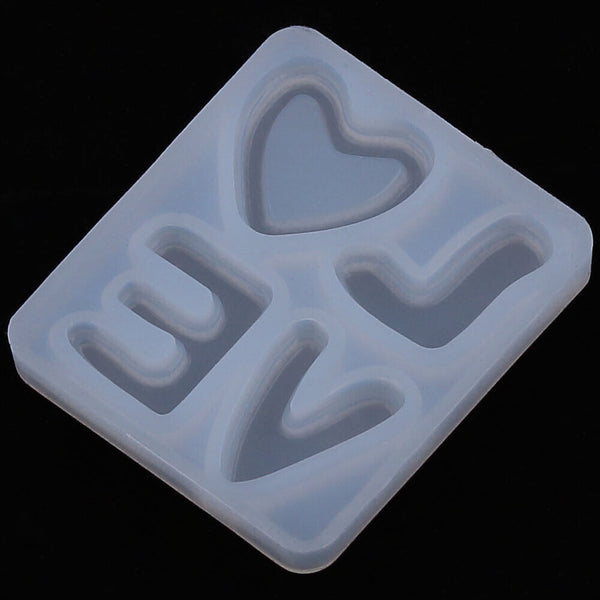 Resin Casting Making Jewelry Mold LOVE Sign Epoxy Mould DIY Craft Tool Silicone
