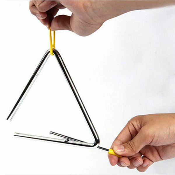 10cm Musical Triangle Alloy with Striker Rod Percussion Instrument Kids Toys AU