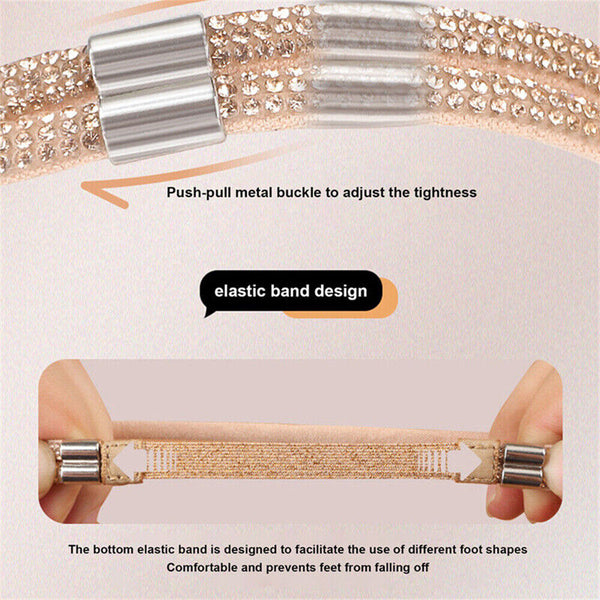 Women Shoeslaces for High Heels Shoes Shoelaces Elastic Band Anti Falling Strap