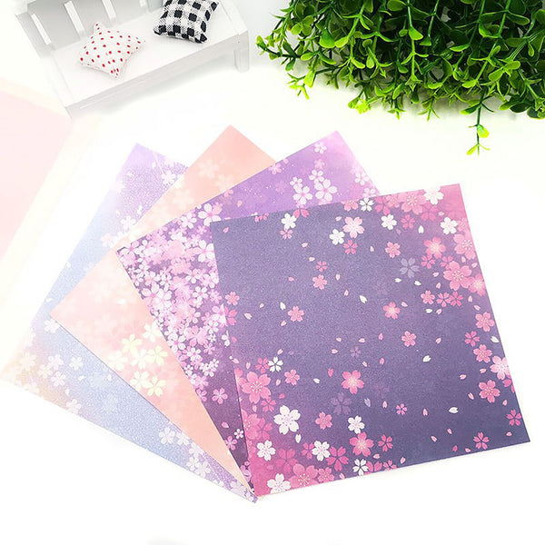 60 Sheets 4 Style Japanes Sakura Origami Square Paper Craft Folding 15cm x 15cm