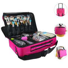 Professional Makeup Bag Portable Cosmetic Brush Organize Case Storage Box Travel