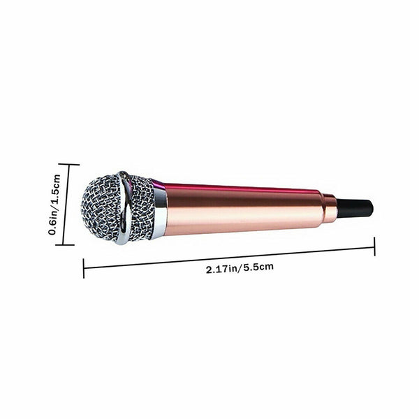 Mini Microphone Portable Vocal Instrument Mic for Mobile Phone Laptop Notebook A