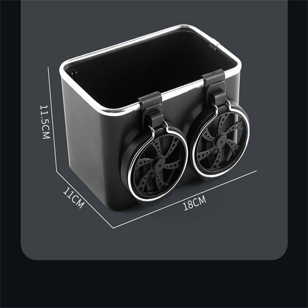 Car Drawer Water Cup Holder Tissue Box Armrest Storage CoffeeDrink Multifunction