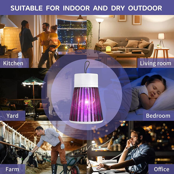 Electric LED UV Mosquito Trap Killer Lamp Insect Catcher Fly Bug Zapper Mozzie