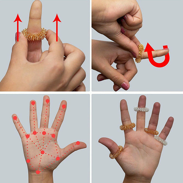 Spiky Finger Massage Sensory Acupressure Health Care Body Massager