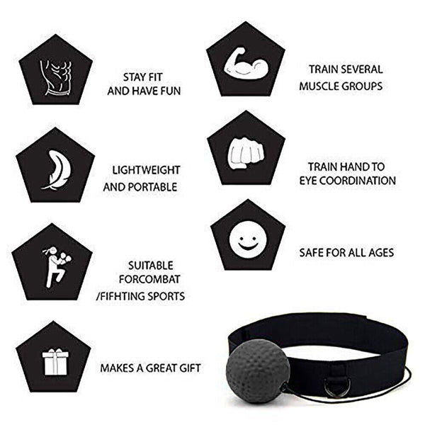 Boxing Training Ball Fight Speed Head Band Speedball MN Reflex Punch Exercise
