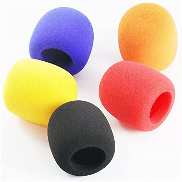20 Pcs Handheld Stage Microphone Karaoke Windscreen Sponge Foam Mic Shield Cover