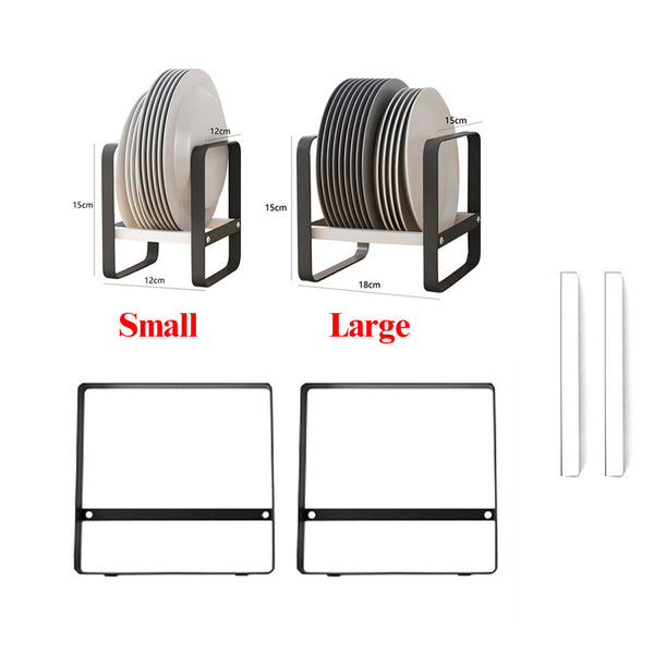 Kitchen Cabinet Storage Shelves Chopping Board Plates Dishes Storage Rack Holder